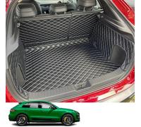 Sinoyer Tapis De Coffre Voiture pour Porsche Macan 2015-2024, Cuir PU Protection Et Anti-Usure Entièrement Entouré Tapis Coffre Voiture