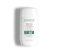 Sinoz Pure Cica Creme Solaire 50 Unisexe - Pigments Adaptatifs Couleur, SPF50+ / PA++++, Ingrédients Apaisants avec Cica, Hydratation Profonde, Vegan, Sans Cruauté