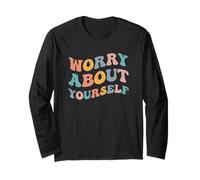 S'inquiéter de Vous-même Funny Meme Mind Your Own Business MYOB Manche Longue