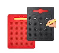 SINRAD 2 Pièces Planche à Dessin Magnétique, Tablette Magnétique Enfant, Ableau de Griffonnage, Magnetic Number Tracing Board, pour Enfants à Partir de 3 an (carré)