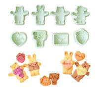Sinsanye Lot de 8 emporte-pièces en forme d'animal câlin et mini emporte-pièces pour la Saint-Valentin, anniversaire, anniversaire de mariage