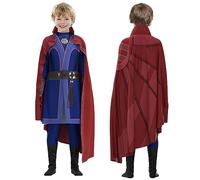 SINSEN Dr.Strange Costume de docteur de super-héros pour enfants - Combinaison cape pour Halloween et carnaval - 140 cm (hauteur pour 135 à 145 cm)