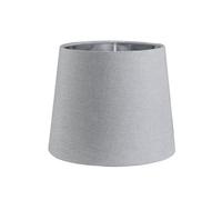 Sinta 7" Abat-jour Moderne Conique Remplacement Tissu Gris avec Doublure Argentée Abat Jour Pour E27/E14 Lampe de Bureau/Murale