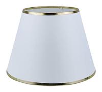 Sinta 8.6" (22cm) Abat-Jour en Tissu Coolie E14/E27 Moderne de Remplacement pour Lampe de Table, de Chevet, Murale et De Sol - Bord Gold