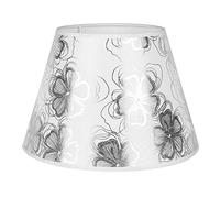Sinta 8.6"(22cm) Abat-Jours en Tissu coolie E14/E27 Moderne de Remplacement pour les Lampes de Table,Lampes de Chevet,Lampes Murales,Lampes De Sol,Silver