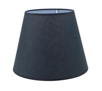 Sinta Abat-jour moderne en tissu Coolie - Petit abat-jour pour lampe de table E14/E27 - Noir - Ø 8,6/22 cm