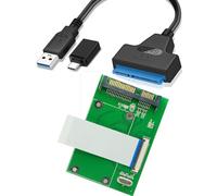 Sintech Carte adaptateur ZIF HDD vers SATA 40 broches 1,8" avec câble USB 3.0 SATA, compatible avec disque dur MK2008GAL MK3008GAL