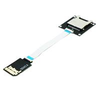 Sintech Carte d'extension SD SDXC UHS-II mâle vers femelle avec câble flexible de 9 cm, compatible SD/SDHC/SDXC UHS-II UHS-I V60 V90
