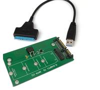 Sintech M.2 NGFF SSD vers SATA 3 carte adaptateur avec USB 2.0 Câble SATA