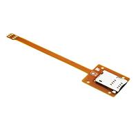 Sintech Rallonge de câble plat FPC Nano SIM 3G 4G mâle vers UIM SIM femelle standard 15 cm, compatible avec iPhone 5-11