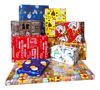 Sinterklaas - Papier d'emballage papier cadeau assortiment - 300 x 70 cm - 7 rouleaux