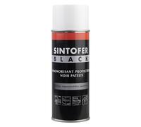 SINTO Black insonorisant, 400ml, Spray noir, Bas de caisse, Réduit bruit et vibrations, Protection anti-corrosion, Séchage rapide, Résistant chocs gravillons, Intérieur extérieur, Application facile