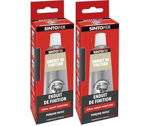 SINTO - Enduit de Finition Métal - Prépare le Support - Comble les Micro Aspérités - Prépare à la Mise en Peinture - Séchage Rapide - Facile à Appliquer - Technique Professionnelle - 90g