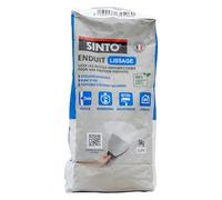 SINTO - Enduit de Lissage Poudre 5kg - Elimine les Petites Imperfections - Crée une Base Uniforme pour un Mur Prêt à Peindre - Usage Intérieur - Technique Professionnelle - Sac