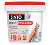 SINTO Enduit de rebouchage pâte blanc 1kg