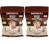 SINTO - Enduit poudre rebouche gros trous - Format 1kg - Idéal pour reboucher les trous sur du bois - excellente adhérence, solidité extrême - peut se lasurer et se peindre (Lot de 2)