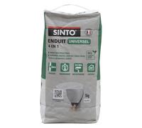 SINTO - Enduit Universel Poudre 5kg -Rebouche, Egalise, Colle et Lisse - Usage Intérieur - Technique Professionnelle - Sac
