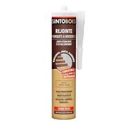 SINTO Joints Multi-Matériaux Chêne Clair - 300ml - Idéal pour les Endroits Difficiles d'Accès - Isole Parfaitement - Adhère Facilement - Sans Odeur