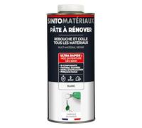 SINTO MATERIAUX - Pâte à rénover - Rebouche - Colle - Tous matériaux - Mastic polyester Bi-composants - Séchage rapide - Ponçage facile - Fissures - Saignées - Blanc- Mastic 1,455kg - durcisseur 45g