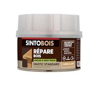Mastic à bois Sintobois Reconstitue Bois pour parties manquantes - chêne clair 550G SINTO