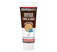 SINTO Pâte à Bois Pour Reboucher Imperfections et Fissures Blanc - 250g - Sans Odeur - Intérieur et Extérieur