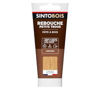 SINTO - Rebouche Petits Trous - Pâtes à Bois Sans Odeur - Prêt à l'Emploi - Sans Solvant - Sec en 4h - Intérieur et Extérieur - Ne se Rétracte pas - Merisier - Technique Professionnelle - 80 g