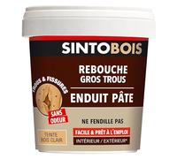 SINTO - Reboucher les gros trous - Mastic - Prêt à l'emploi - Poncer et peindre - Intérieur et extérieur - S'utilise comme un mastic - Ne se fissure pas - Technique professionnelle - 1 Kg