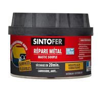 SINTO - Répare Métal - Mastic Souple - Pièces Soumises à Vibrations et Variations de Températures - Ultra Résistant - Adhère sur PVC - Ne Fissure Pas à la Flexion -Technique Professionnelle - 900g