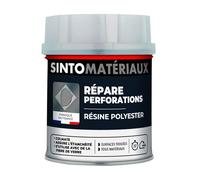 SINTO - Répare Métal, Plastique, Composite - Résine Polyester - Consolide, Répare, Colmate, Etanchéifie - Résistance Mécanique - Utilise avec Fibre de Verre - Technique Professionnelle - 550g