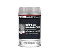 SINTO - Répare Métal, Plastique, Composite - Résine Polyester -Consolide,Répare,Colmate, Etanchéifie - Résistance Mécanique - s'Utilise avec Fibre de Verre - Technique Professionnelle - 1,1kg