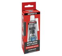 SINTO - Répare Métal Standard - Répare Trous et Enfoncements - Egalise et Soude à Froid - Sans Retrait - Sec en 20min - Intérieur et Extérieur - Blanc A Peindre - Technique Professionnelle - 115g
