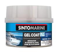 SINTOMARINE - Gel Coat - Répare, Protège les Coques de Bateaux - Sous la Ligne de Flottaison - Barrière Etanche - Résiste à l'Eau de Mer - Sans Styrène - Blanc - Technique Professionnelle - 230g