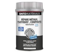 SINTOPIERRE - Répare Sols et Murs - Rebouche et Répare Eclats, Fissures, Trous - Séchage Rapide - Prêt à l'Emploi - Dosage Automatique - Travertin - Technique Professionnelle - 150ml