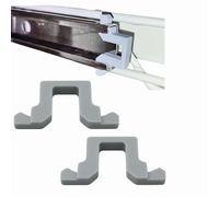Sintrix Fab 2 arrêts de guidage de panier/arrêt de fin de rail arrière Miele 2154400 Butée de porte clip pour tiroir à couverts adapté pour Imperial, Privileg
