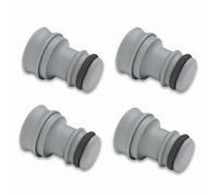 Sintrix Fab Bouchon de Protection pour Tuyau d'Arrosage, Obturateur Compatible avec Gardena Raccord Rapide (Lot de 4) - avec Joint d'Étanchéité Anti-Poussière