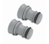 Sintrix-Fab Bouchon de raccord de tuyau anti-fuite, compatible avec les raccords de tuyau Gardena Garden 13 mm (1/2") et 15 mm (5/8") - Connecteur avec anneau d'étanchéité empêche l'accumulation de