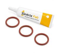 Sintrix Fab Joint torique x3 compatible avec Philips Saeco LatteGo, Gaggia | compatible avec Xelsis, séries 2200 3200 3300 5400 5500, groupe café, piston, valve de support, graisse silicone alimentaire