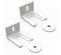 Sintrix Fab Lot de 2 clips de porte pour réfrigérateur/congélateur intégré - Kit de fixation et de montage - Compatible avec AEG, BOSCH, Zanussi. Kit de support de porte universel pour montage