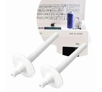 Sintrix Fab Lot de 2 stylos de bobine de fil pour machine à coudre - Porte-bobine auxiliaire en plastique (diamètre de l'ouverture 3 mm) - 6,7 cm - Compatible avec Singer Brother Babylock