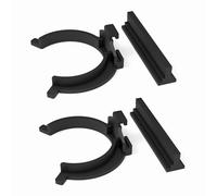 Sintrix Fab Lot de 2 supports de plinthes compatibles avec IKEA Faktum Rationell - Lot de 2 clips + rail pour plinthes noirs - Support de pied de cuisine de rechange