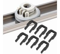 Sintrix Fab Lot de 6 supports de panier à couverts - Version renforcée compatible avec les lave-vaisselle Miele G305 G3xx - Remplacement pour 09759811 & 1107900 - Clips de guidage robustes pour panier