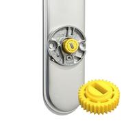 Sintrix Fab Roue dentée de rechange - Version renforcée - Compatible avec Nuki Smart Lock Ultra - Roue de rechange jaune - Accessoire de réparation Smart Lock - Remplacement pour boîte de vitesses