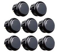 Sintron SANWA 8pcs OBSF-30 Bouton Original 30mm - pour Jeu Vidéo Arcade Jamma et Arcade Joystick Console de Jeu (Gris) S@NWA