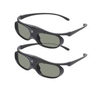 Sintron ST07-DLP Lot de 2 lunettes 3D Active DLP-Link rechargeables 144 Hz pour projecteurs DLP compatibles 3D y compris Optoma, BenQ, Acer, Dell, Viewsonic, Vivitek, Sharp, LG, NEC, Mitsubishi (Noir)