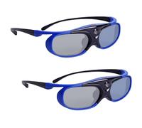 Sintron ST08-DLP Lot de 2 paires de lunettes 3D Active DLP-Link rechargeables 144 Hz pour projecteurs DLP compatibles 3D y compris Optoma, BenQ, Acer, Dell, Viewsonic, Vivitek, Sharp, LG, NEC,