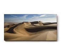 Sinus Art Tableau mural, 100 x 50 cm, motif de dunes incurvées avec dégradé fin d'ombre, force naturelle minimaliste pure