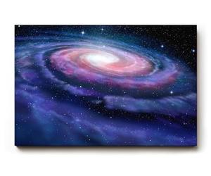 Sinus Art Tableau mural 90 x 60 cm Galaxie en forme de spirale avec centre lumineux dans l'espace - Mystérieuse et belle