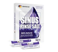 Sinus Rinse Salt 70 Pre-Measured Packets for Neti Pot and Squeeze Bottle-100% Natural Sea Salt Istonic Formula,Drug-Free Nasal Irrigation,Sinus Congestion (70 salt)