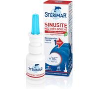 Sinusitis Very Clogged Nose-Decongestant Nasal Pump,Works In Less Than 1 Minute,With 100% Natural Sea Water & Copper/Eucalyptus/Hyaluronic Acids,Hypertonic Formula,20 Ml