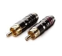 Sinuslive CS Connecteur RCA [1x Cinch-RCA mâle - 1x extrémité(s) ouverte